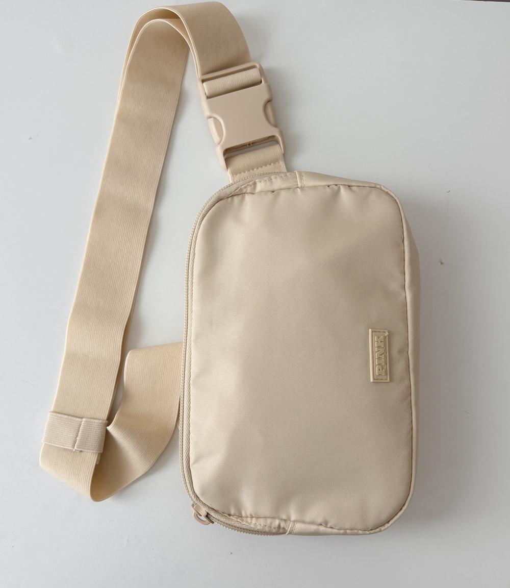 PINK Victoria's Secret Everywhere Belt Bag Beige Tan Fanny Pack Crossbody